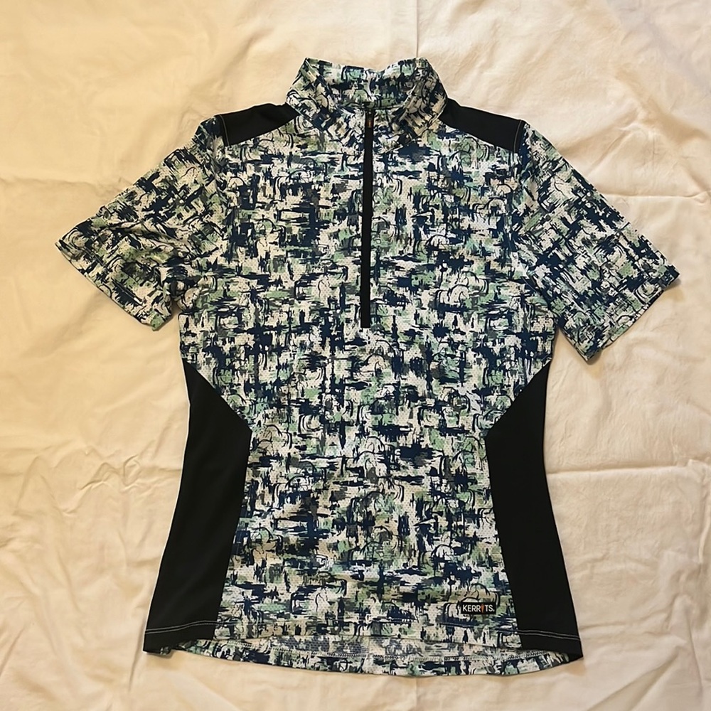 small kerrits multi-color quarter zip riding top